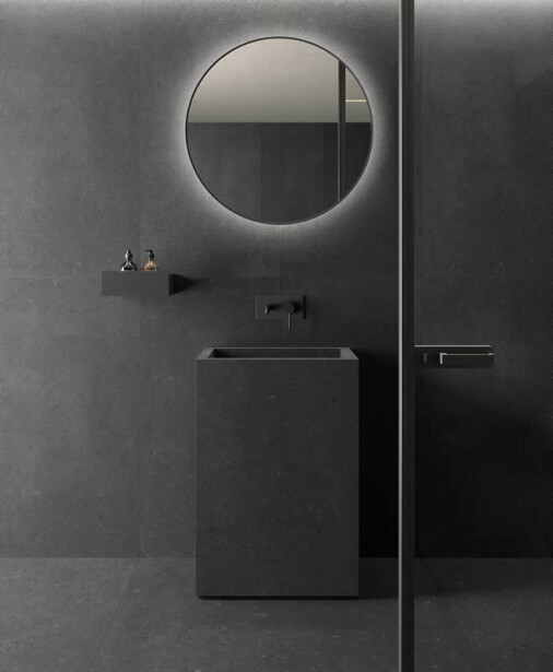 KRONOS - bagno-effetto-pietra-nero-1