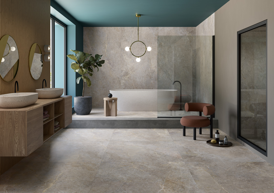 LEA - 4458_z_Leaceramiche-anthology-earth-120x270-6mm-120x120-9mm-bathroom